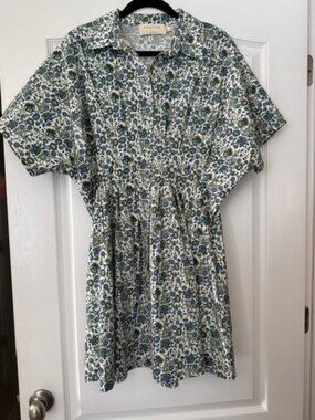 Beautiful Blue/Green Exquise Tobie Dress from Anthropologie